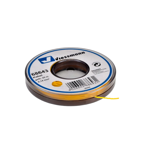 Viessmann 68643 Litze 0,14qmm gelb auf Abrollspule