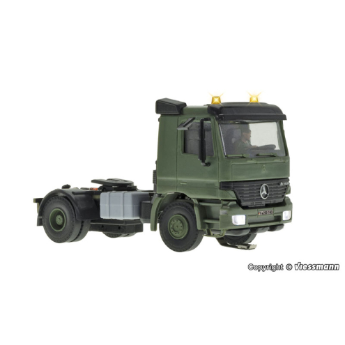 Viessmann H0 8160 MB ACTROS 2-achs Sattelschlepper mit Rundumleuchten, Militär Car Motion