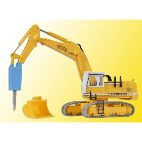 Kibri H0 11271 LIEBHERR 974 mit Abbruchmeißel und Schutzkäfig