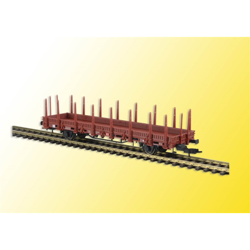 Kibri H0 16202 Niederbordwagen, braun, Bausatz