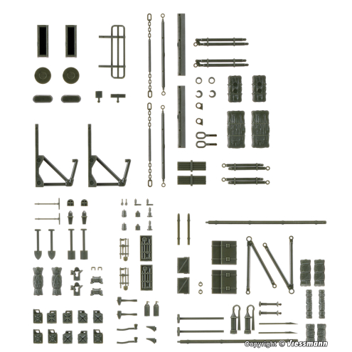 Kibri H0 18032 Bundeswehr Zurüstsatz für Einsatzfahrzeuge