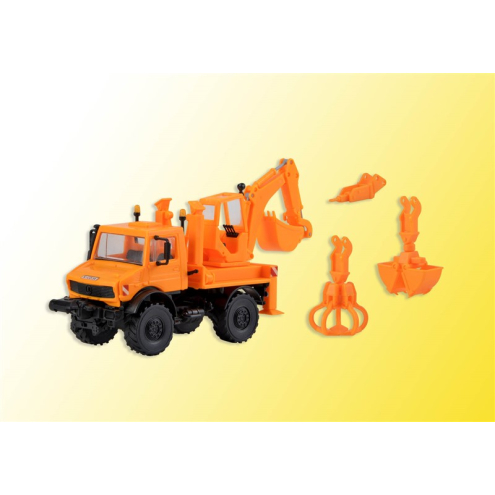 Kibri H0 18480 UNIMOG mit Aufbaubagger