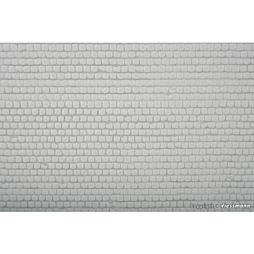 Kibri H0 34124 Kopfsteinpflasterplatte, ca. 20 x 12 cm