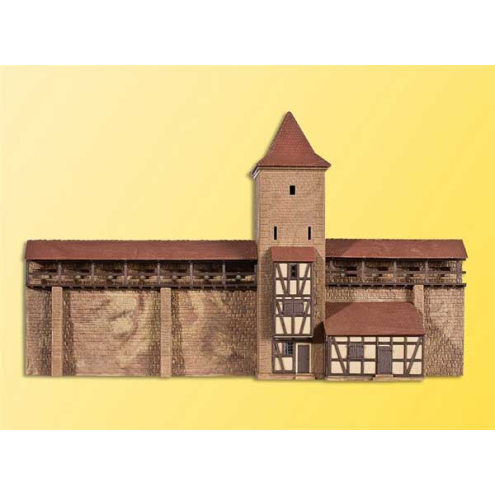 Kibri N 37108 Wehrturm mit Mauer in Rothenburg