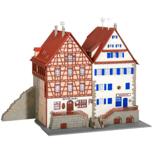 Kibri N 37368 Fachwerkhaus an der Stadtmauer, 2 Stück