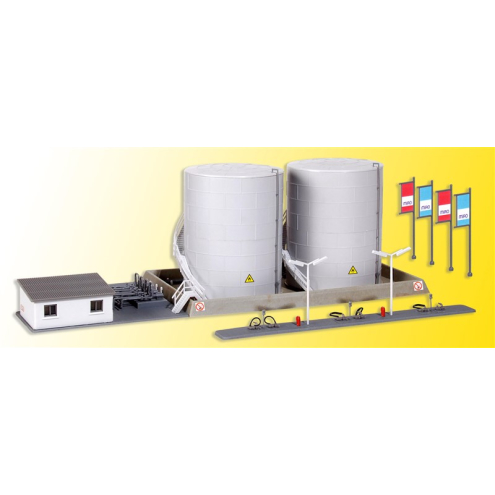 Kibri N 37467 Zwei Hochtanks MIRO, Bürogebäude u. Abfüllstation