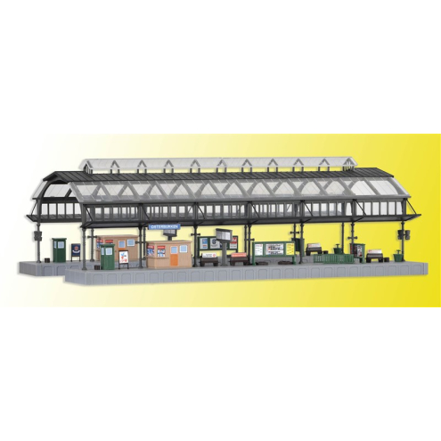 Kibri N 37758 Bahnsteighalle grau