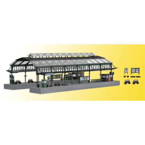 Kibri N 37760 Bahnsteighalle grün