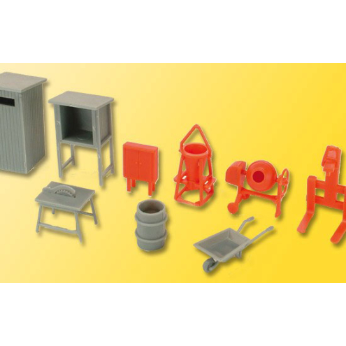 Kibri H0 38140 Deko-Set Baustellenzubehör