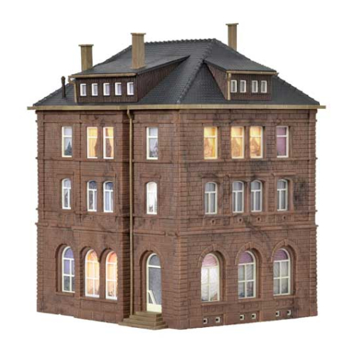 Kibri H0 38199 Bahnbetriebsgebäude inkl. Hausbeleuchtungs-Start