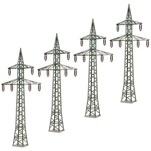 Kibri H0 38533 Strommasten, 4 Stück