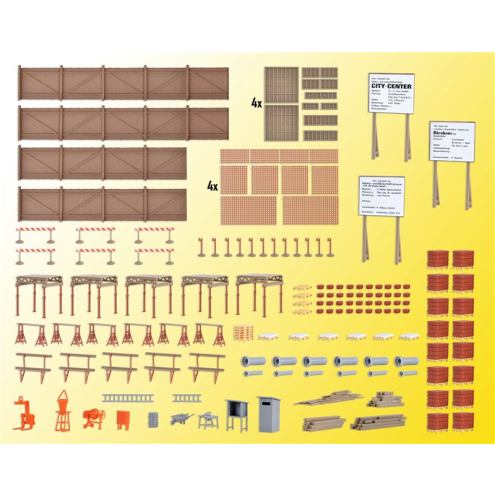 Kibri H0 38538 Deko-Set Baustellenzubehör