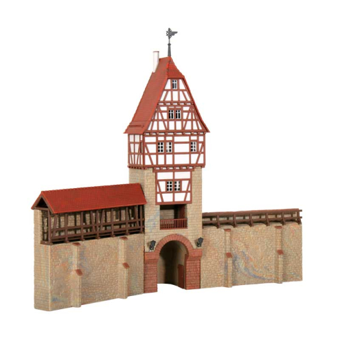 Kibri H0 38914 Stadtmauer mit Fachwerkturm in Weil