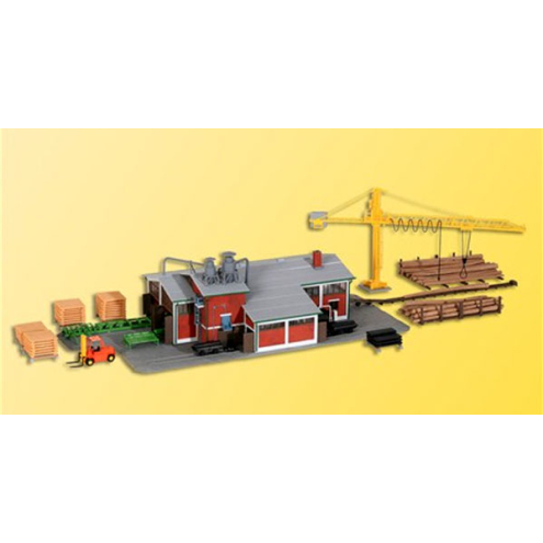 Kibri H0 39816 Sägewerk mit Schwellensäge u. Inneneinrichtung
