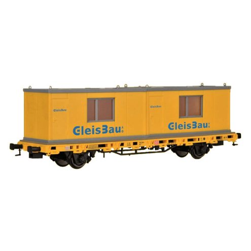 Kibri H0 26268 Niederbordwagen mit 2 Containern GleisBau, - Fert