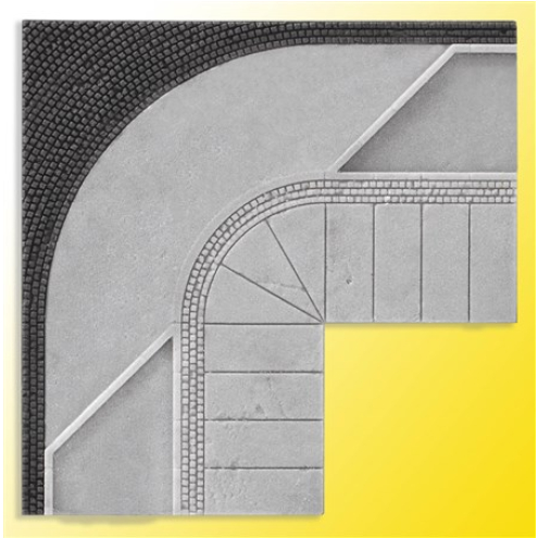 Vollmer H0 48253 Gehweg mit 90°-Winkel