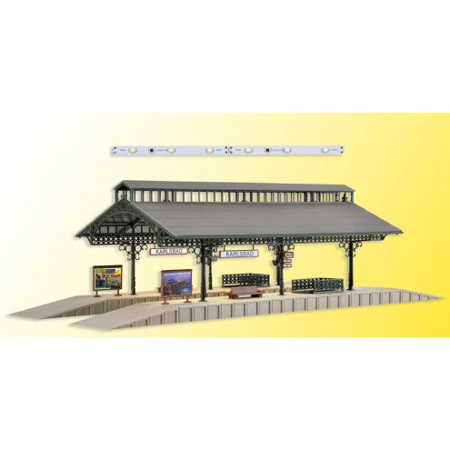 Vollmer H0 43545 Bahnsteighalle mit LED-Beleuchtung