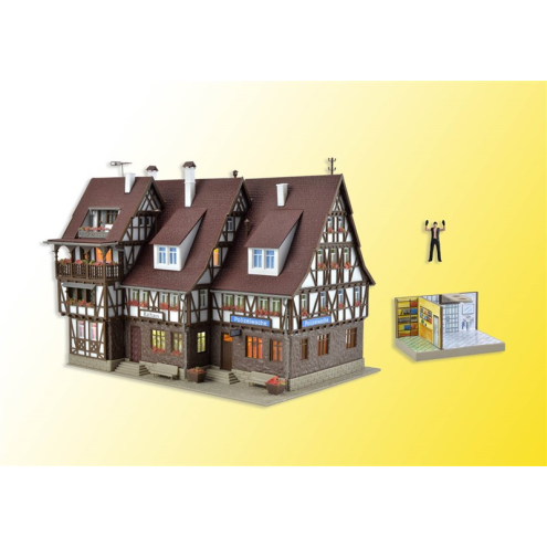 Vollmer H0 43693 Rathaus, Polizeiwache und Gefängnis mit Innen-