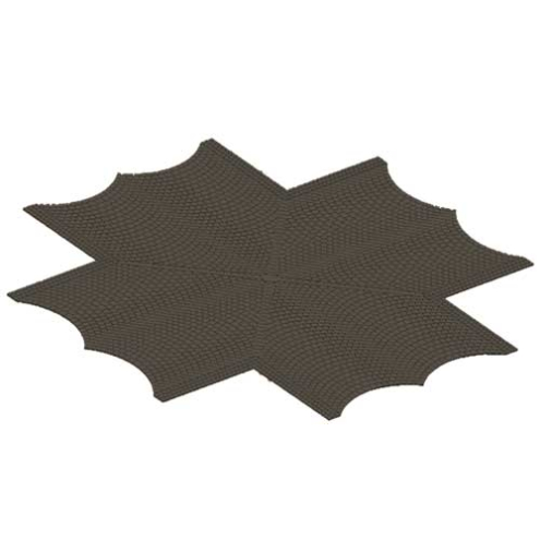 Vollmer H0 48241 Straßenplatte Kopfsteinpflaster, X-Kreuzung