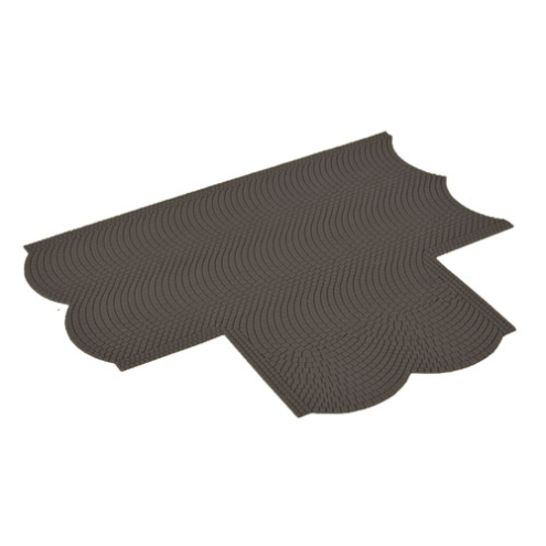 Vollmer H0 48243 Straßenplatte Kopfsteinpflaster, 90°- Einmündun