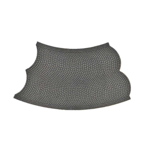 Vollmer H0 48256 Straßenplatte Kopfsteinpflaster, 45°-Kurve, geg