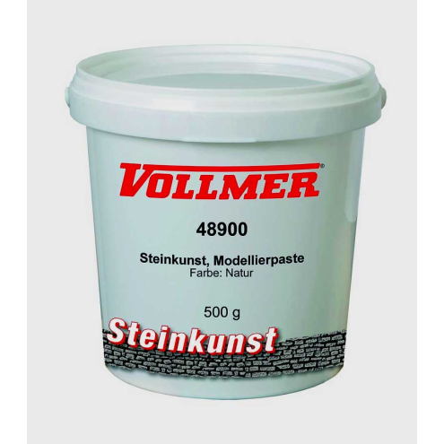 Vollmer H0 48900 Steinkunst-Modellierpaste, Farbe Natur, 500 g